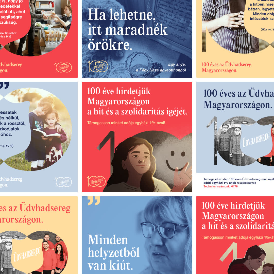 The Salvation Army centenary — the campaign poster set